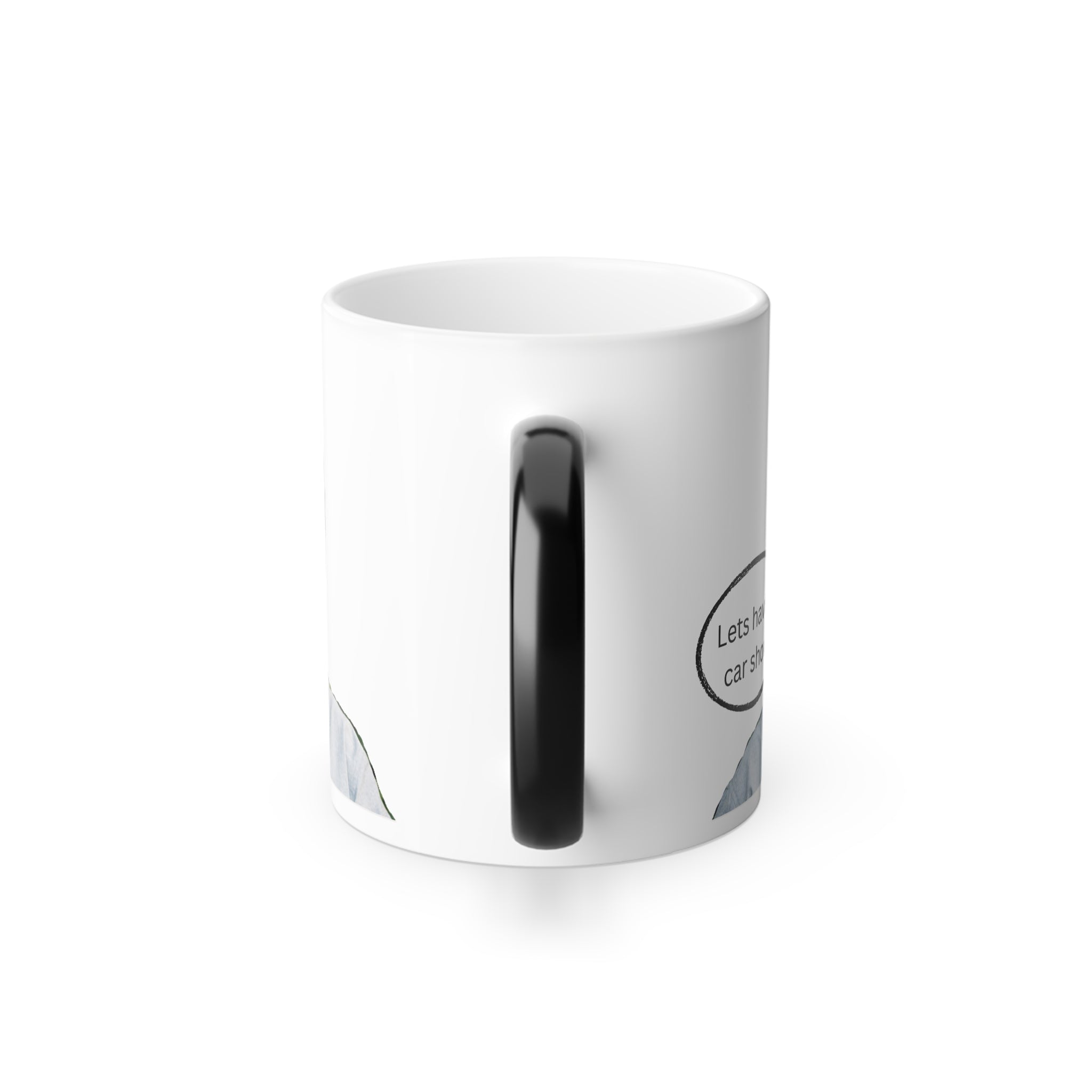 Color Changing Mug - "Lets have a car show!" Novelty Coffee Cup