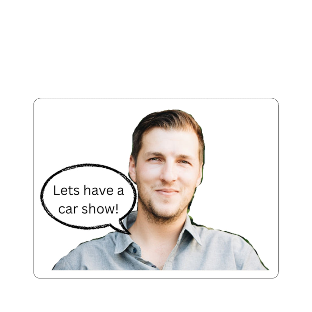 Glossy sticker — "I am watching you!" Funny Face Kiss-Cut Sticker